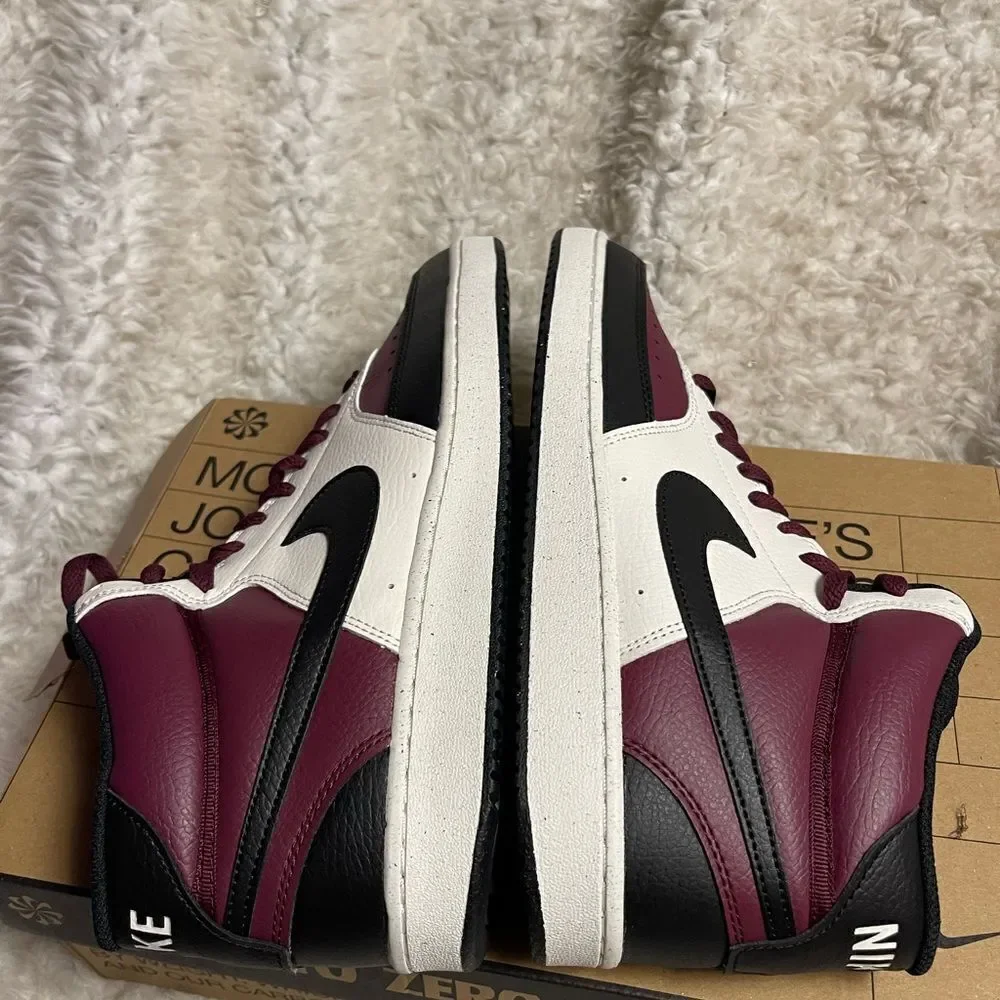 New in box Nike Court Vision Next Nature Mid Dark Beetroot Size 10.